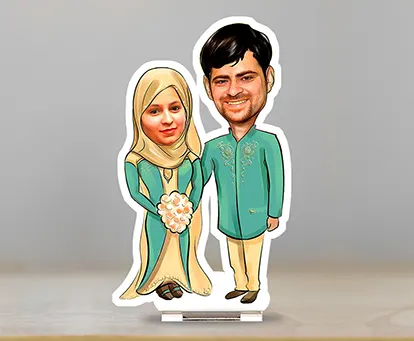 Couple Caricature in Hijab